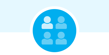 Icon showing four people.